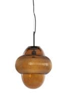 Florence Amber Glass Pendant Light