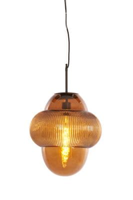 Florence Amber Glass Pendant Light