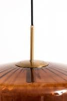Genevieve Amber Glass Pendant Light