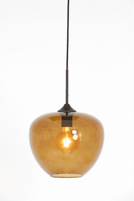 Mabel Amber Glass Pendant Light