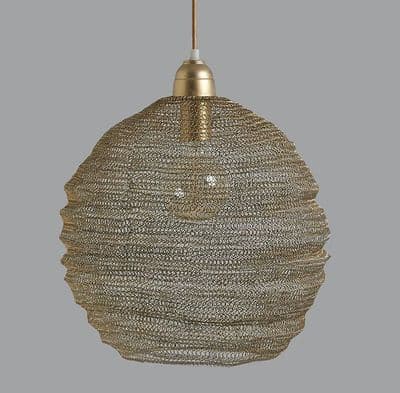 Nina Wire Pendant Light - Champagne
