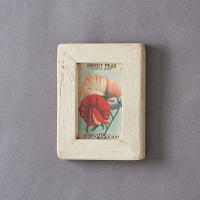 Old White Wooden Picture Frame