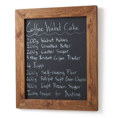 Old Wood Framed Magnetic Chalkboard A