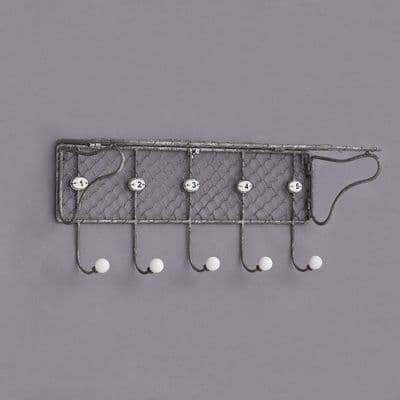 Prestonville Wire Coat Rack And Shelf *Was £68 Now £36