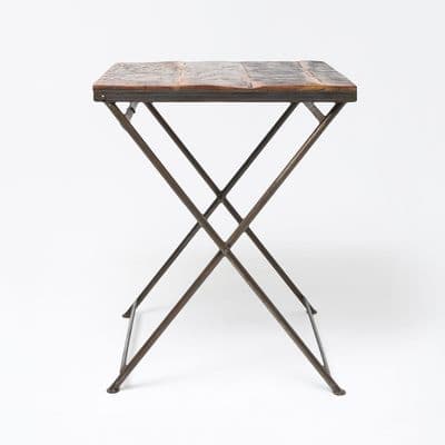 Reclaimed Wood Folding Bistro Table