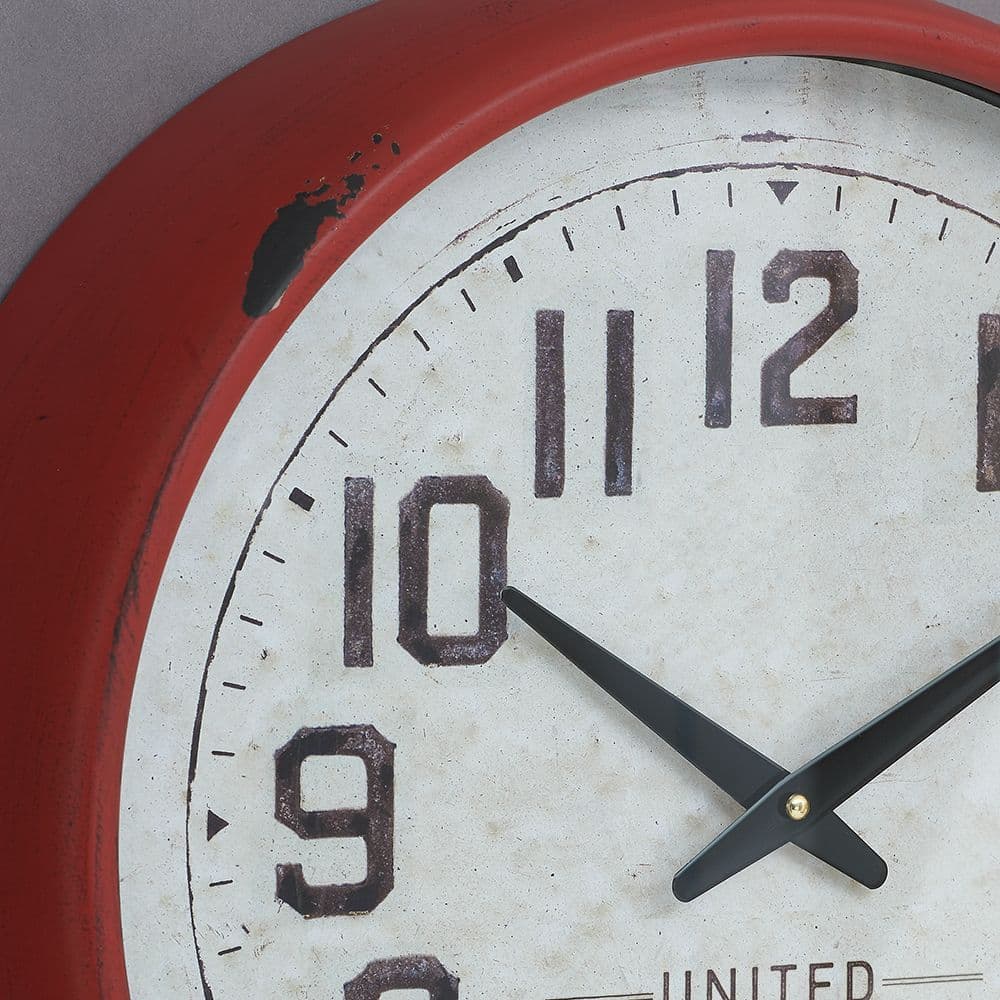Red Grosvenor Wall Clock