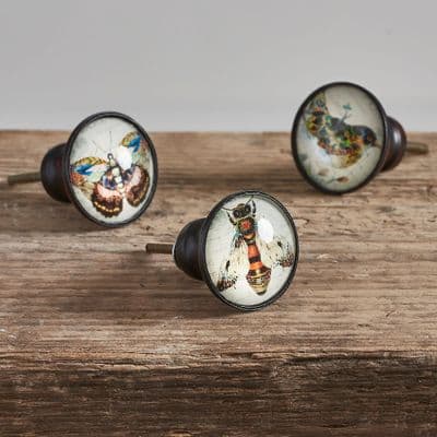 Set Of Three Summer Garden Cupboard Knobs *Was £17.50 Now £12