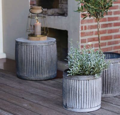 Zinc Garden and House Planters