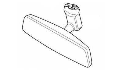 Genuine V40, V40 CC (13-19) Interior Rear View Mirror (Manual Dazzle)