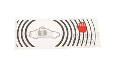 Genuine Volvo Alarm Guard Sticker