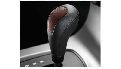 Genuine Volvo C70 (06-) Gear Shift Knob Leather Wood Inlay (Manual M66 6 Speed)