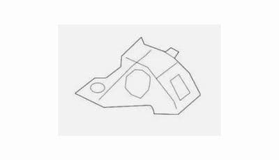 Genuine Volvo C70 (06-) Upper Bumper Bracket (Front Right)