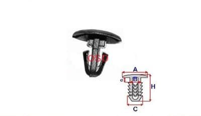 Genuine Volvo Replacement Clip for Sealing Strips (x1)