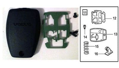 Genuine Volvo S40, V50, C30, C70 Remote Key Fob / Blade Release Repair Kit