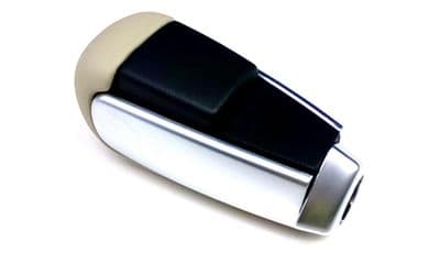 Genuine Volvo V60 (-12) Leather Automatic Gear Shift Knob (Colour: Soft Beige)