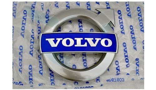 Genuine Volvo XC60 (11-) Ironmark Grill Badge (Matt Chrome R-Design) - Parts Monster