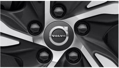 Genuine Volvo XC60 (16-) Hub Cap Kit/Wheel Centre Kit (Dark Grey)