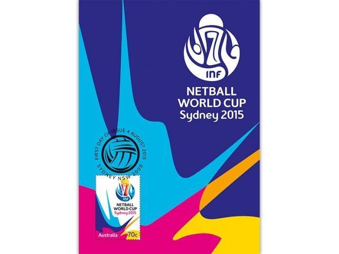 Australia Maximum Card APMX508 70c Netball World Cup Sydney 2015