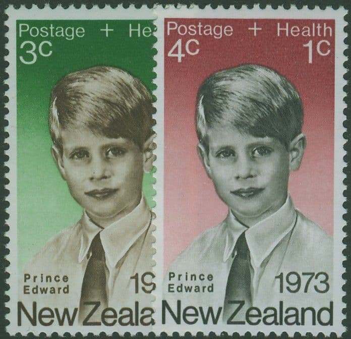 New Zealand Stamps SG10312 Prince Edward Health set of 2