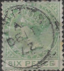 1870 St Christopher Queen Victoria Head SG 5 Fine Used