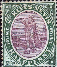 1903 St Kitts - Nevis Christoper Columbus SG 1 Fine Mint