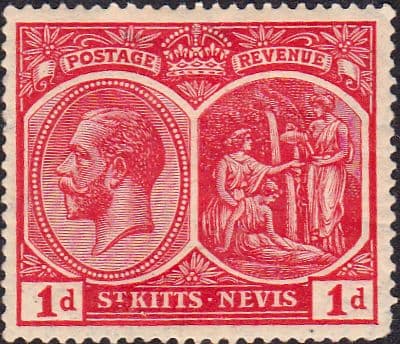 1920 St Kitts - Nevis King George V SG 25 Fine Mint