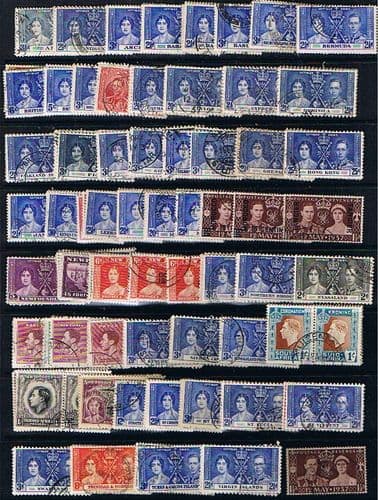 1937 King George VI Coronation Set Complete Fine Used