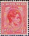 1938 St Kitts - Nevis King George VI SG 69a Fine Mint