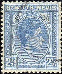 1938 St Kitts - Nevis King George VI SG 72 Fine Used