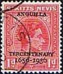 1950 Tercentenary of British Settlement in Anguilla  SG 86 Fine Used