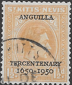 1950 Tercentenary of British Settlement in Anguilla SG 87 Fine Used
