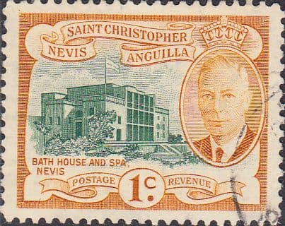 1952 St Christopher Nevis Anguilla King George VI SG 94 Fine Used
