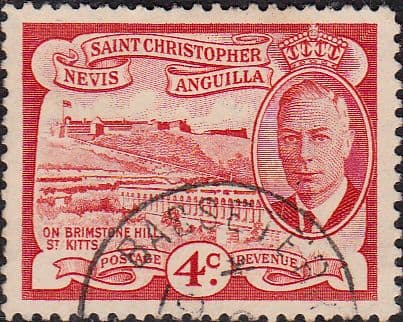1952 St Christopher Nevis Anguilla King George VI  SG  97 Fine Used