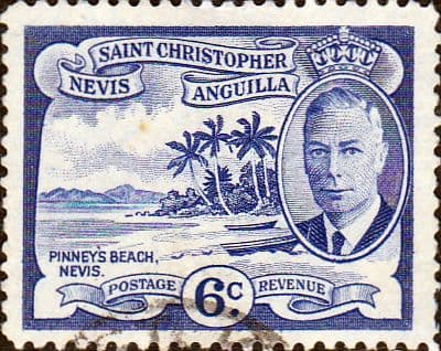 1952 St Christopher Nevis Anguilla King George VI SG 99 Fine Used