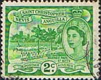 1954 St Christopher Nevis Anguilla SG 108 Warner Park Fine Used