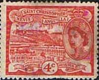 1954 St Christopher Nevis Anguilla SG 110 Brimstone Hill Fine Used