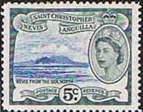 1954 St Christopher Nevis Anguilla SG 111 Nevis Fine Mint