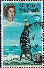 1963 St Christopher Nevis Anguilla SG 129 New Light House Fine Used