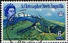 1963 St Christopher Nevis Anguilla SG 135 Mount Misery Fine Used