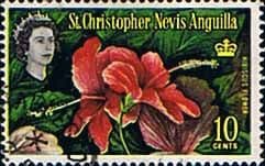 1963 St Christopher Nevis Anguilla SG 136 Hibiscus Fine Used