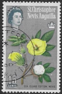 1963 St Christopher Nevis Anguilla SG 137 Sea Island Cotton Fine Used
