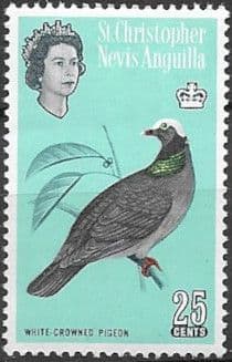 1963 St Christopher Nevis Anguilla SG 139 White-Crowned Pigeon Fine Mint