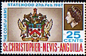 1967 St Christopher Nevis Anguilla Statehood Sg 185 Fine Mint