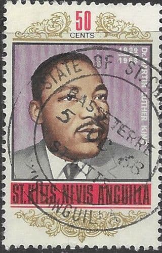 1968 St Christopher Nevis Anguilla Martin Luther King SG 190 Fine Mint