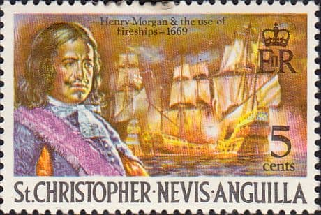 1970 St Christopher Nevis Anguilla SG 211 Henry Morgans Flagship Fine Mint