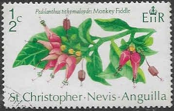 1971 St Christopher Nevis Anguilla Flowers SG 237 Fine Mint