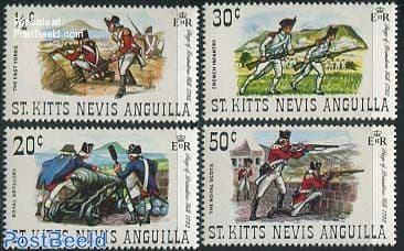 1971 St Christopher Nevis Anguilla Siege of Brimstone Hill Set Fine Mint