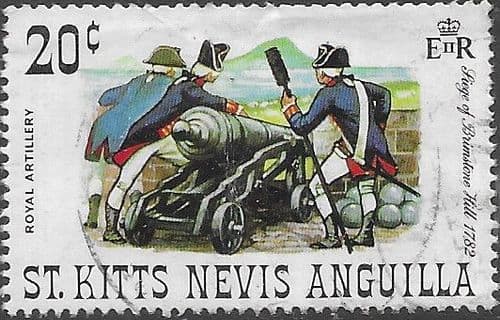 1971 St Christopher Nevis Anguilla Siege of Brimstone Hill SG 245 Fine Used
