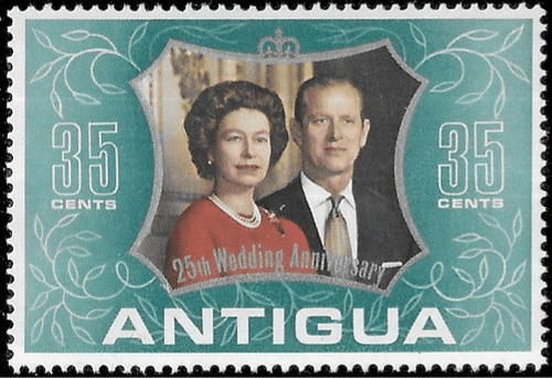 1972 Antigua Royal Silver Wedding SG 340 Fine Mint