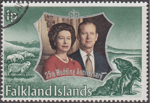 1972 Falkland Islands Royal Silver Wedding SG 289 Fine Used